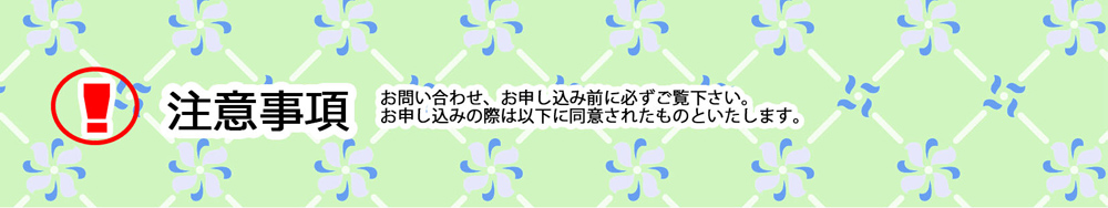 注意事項